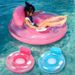 Inflatable Glitter Seat Float With Backrest & Handles - Floating Lounger For Pool, Lake & Beach (Trending Design)_voghion.com