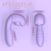 Kitty Patting Saugvibrator in Katzenkrallenform mit abnehmbarem Kopf, wasserdicht, starke Vibration, Masturbator für Frauen_voghion.com