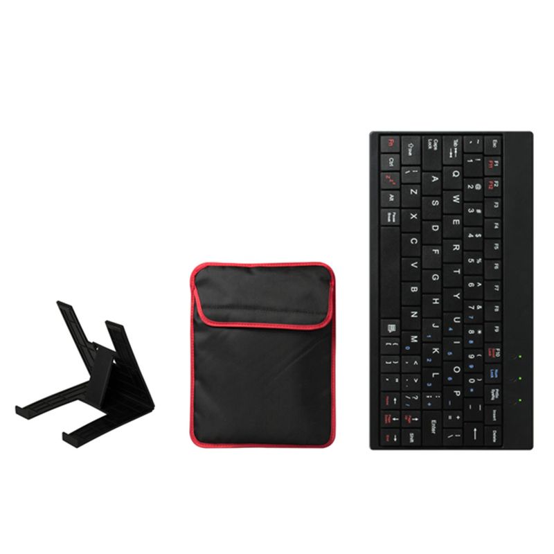 Tablet PC Sleeve Bag Case Stand For Tablet Under 10in with USB Mini Keyboard Two Layer Pockets_voghion.com