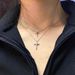 Collana con croce in argento puro e zirconi per donna 2025, nuova catena per clavicola di lusso leggera e di alta qualità_voghion.com