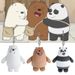 Plush We Bare Bears Keychains Grizzly Ice Bear And Panda Options_voghion.com