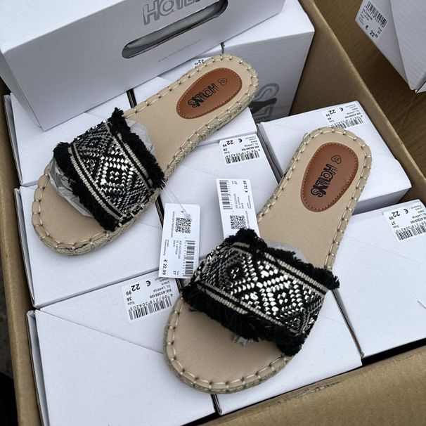 Chaussures de pêcheur en corde de chanvre faites à la main, sandales et pantoufles plates confortables, grande taille pour femmes, vente en gros, nouvelle collection été_voghion.com