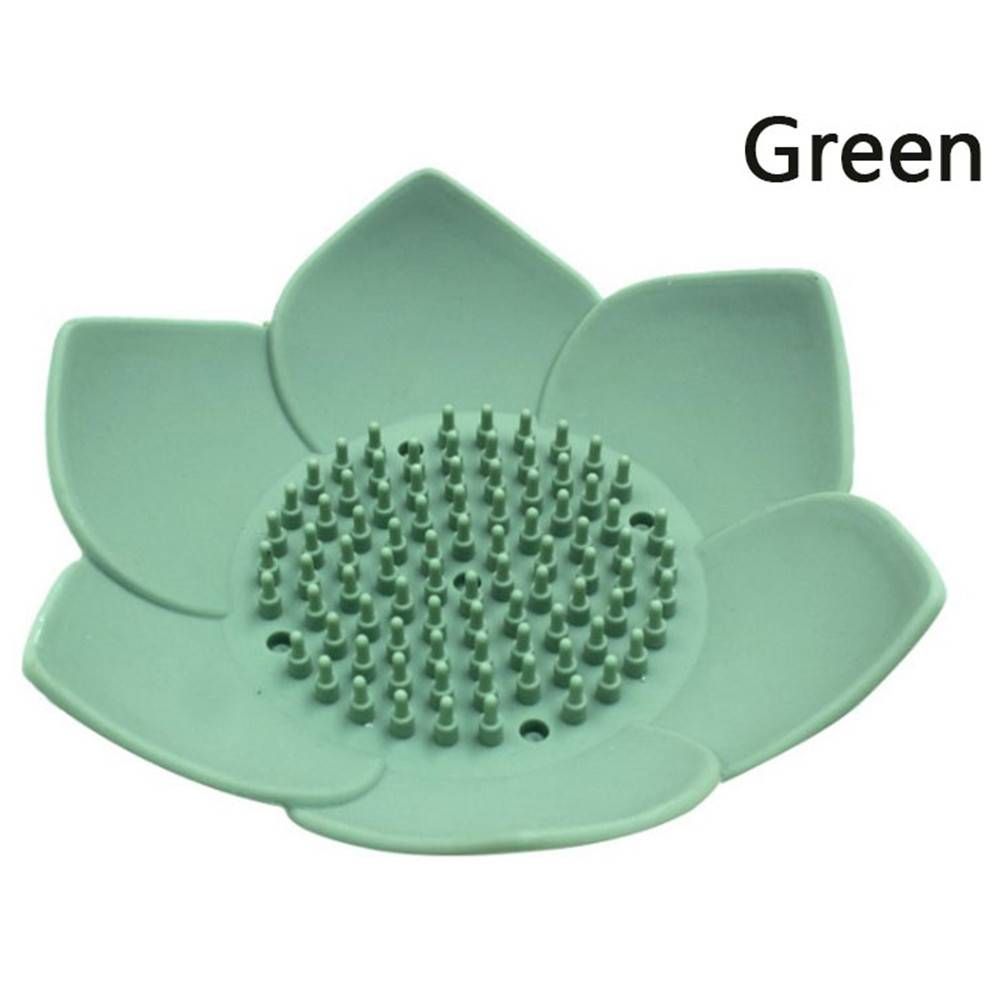 3er-Set Seifenhalter in Lotusform, rutschfeste Seifenschalen, Badezimmeraccessoires_voghion.com