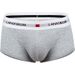 LANVIBUM Underwear Youth U-Convex Low Waist Cotton Boxer Briefs Solid Color Plus Size Men's Underpants_voghion.com