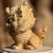 Cliff Cypress Wood Carving Handle, Qilin Auspicious Beast Town House Crafts, Play Objects, Car Ornaments, Home_voghion.com