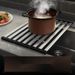 304 Stainless Steel Kitchen Sink Dish Rack Foldable Telescopic Draining Basket_voghion.com