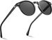 Polarised Sunglasses Men Driving Glasses Round Frame With Leather Case_voghion.com