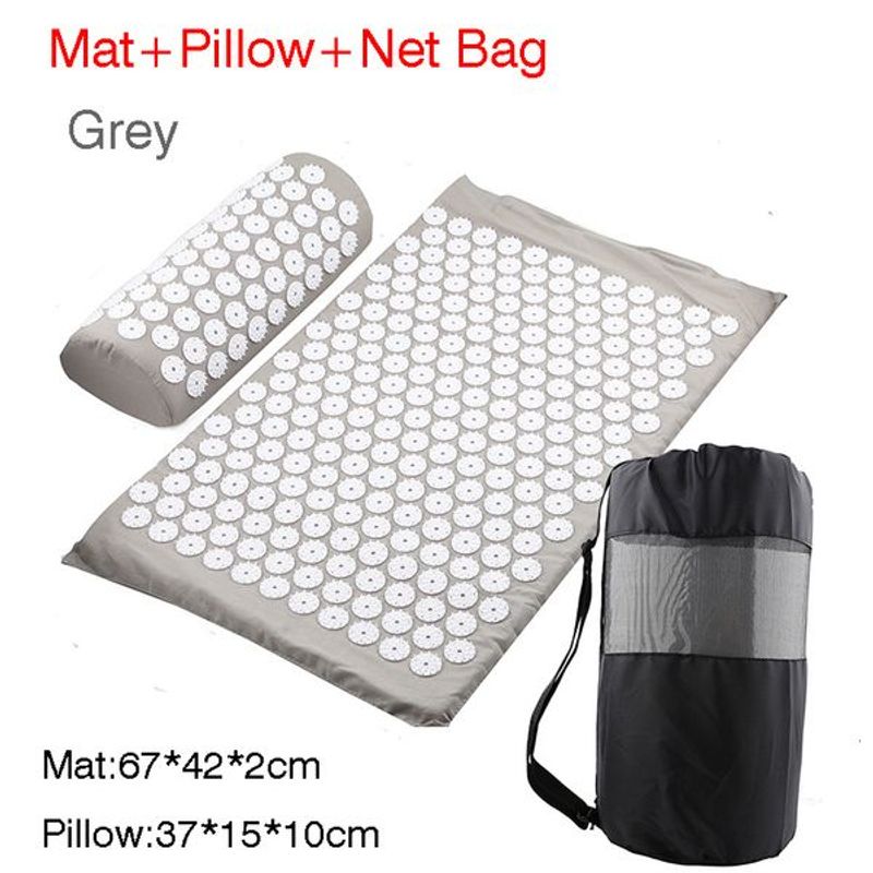 Back Massager Massage Cushion Acupuncture mat Relieve Stress Back Body Pain Spike Acupressure Massager Mat 230227_voghion.com