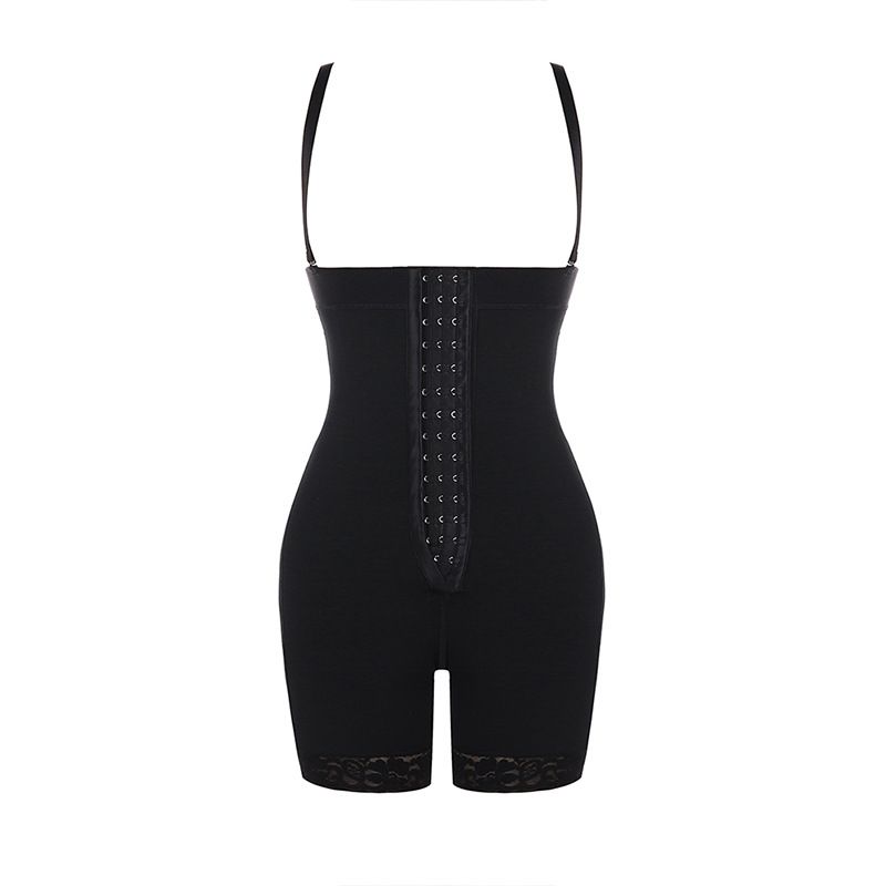 Women's Intimates Three Breasted One Piece Body Shaping Lifting Pants European And American Crotch Zipper High Waist Large Size Women's Slimming Pants_voghion.com