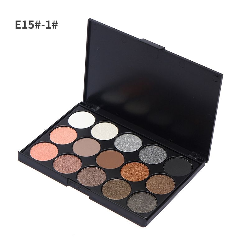 15 Lidschattenpalette, erdig, matt, perlmuttfarben, Nude_voghion.com