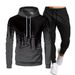 Ensemble sweat à capuche et jogging à imprimé graphique pour homme - Polyester Air Layer Tech (deux pièces respirantes, M-XXXL)_voghion.com