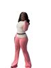 Y6058 New Women's Clothing Color-Block Tight High-Waist Folded Slim Fit Fleece-Lined Sports Yoga Pants Set_voghion.com