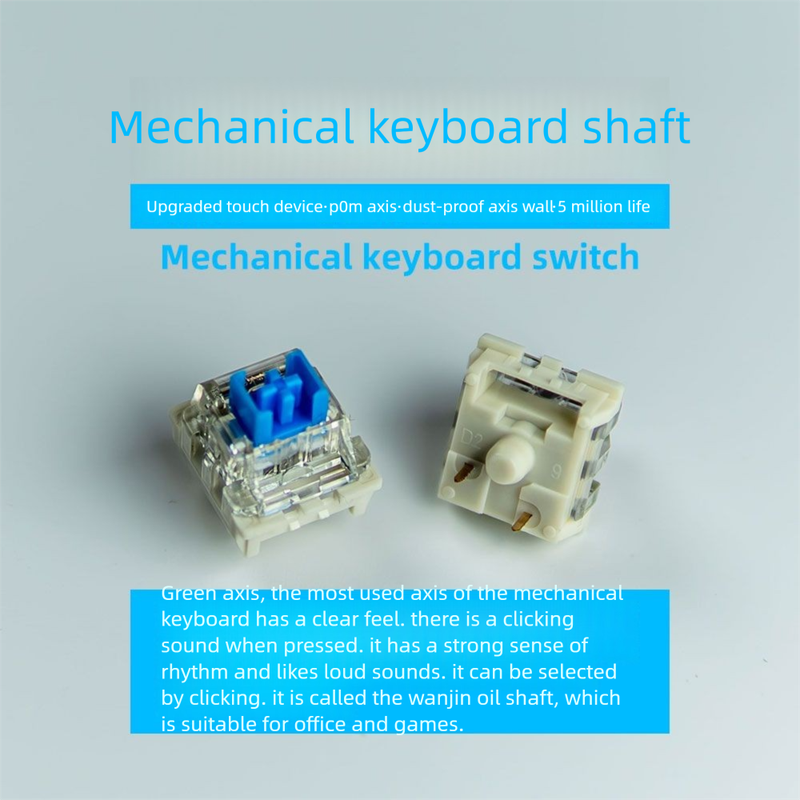 Custom Mechanical Keyboard Yellow Black Green Hot-Swappable Switches Welded Linear Red Switch Paragraph Mahjong Sound_voghion.com