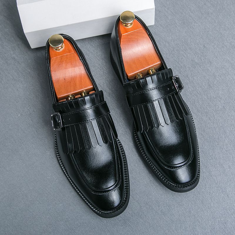 Unbeatable Quality New Loafers, Buckle Tassel, Business Leather, British Men's Foot On Shoe Set, Leather Shoes_voghion.com