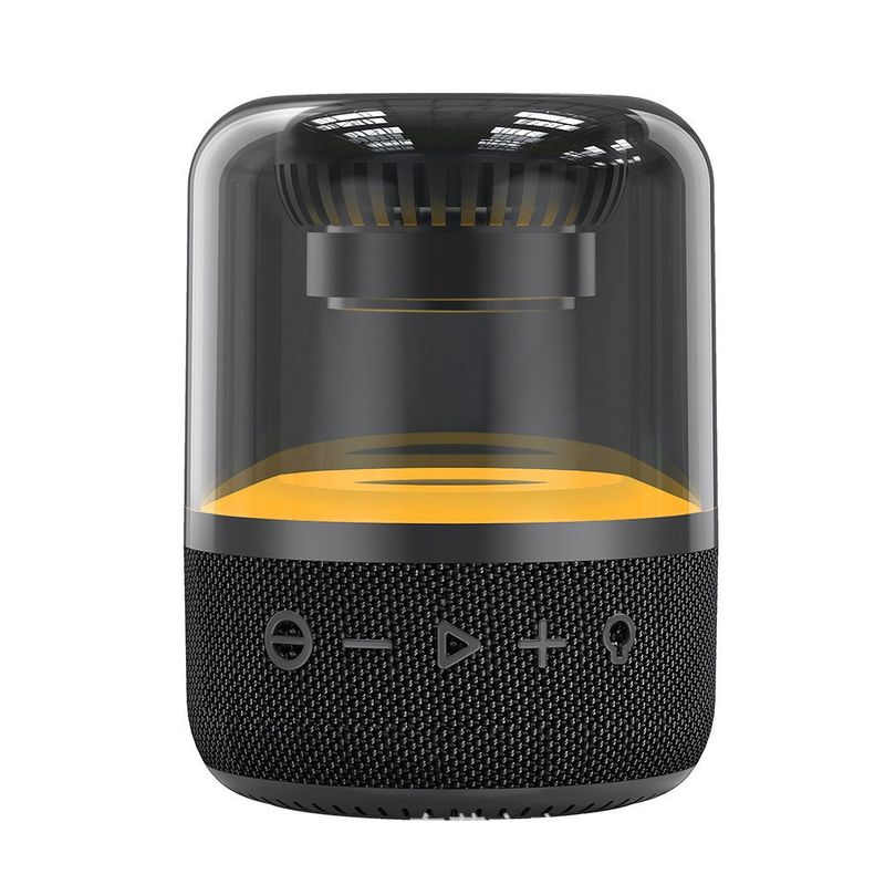2022 New JY20 Crystal Glass Colorful Lights Bluetooth Subwoofer Wireless Internet Red 8W Mini Speaker_voghion.com