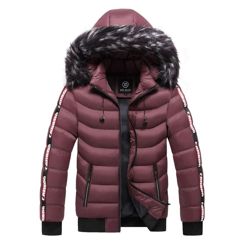Giacche ispessite casual e calde imbottite in cotone per uomo autunno e inverno con logo personalizzato_voghion.com