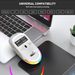 3 Modi Bluetooth-Gaming-Maus, Wiederaufladbar, 2,4 G USB, Kabellos, RGB-Hintergrundbeleuchtung, Maus Für IPad, Tablet, Laptop, Komputer_voghion.com
