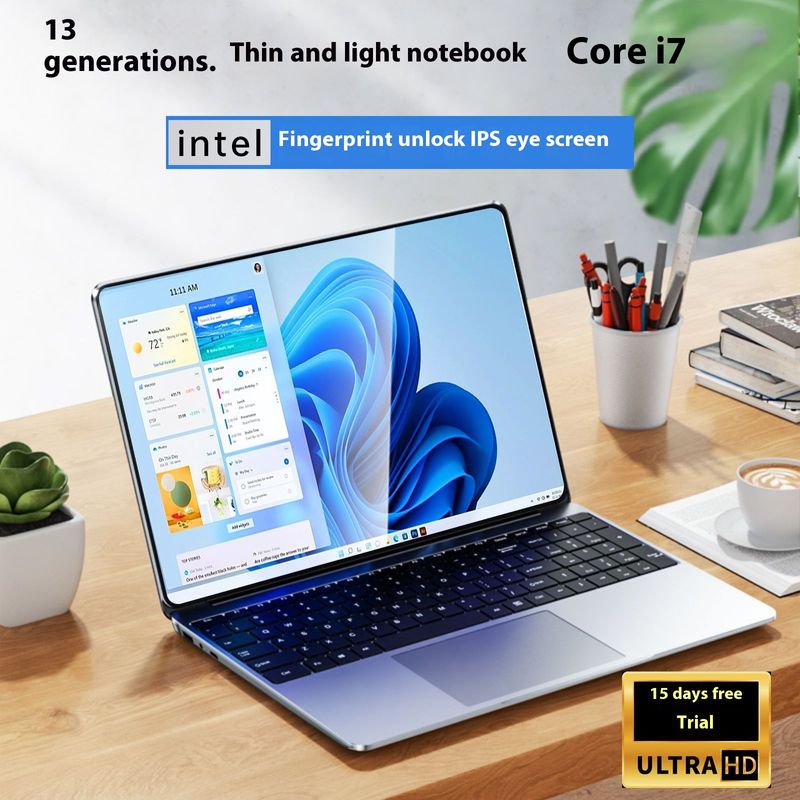 2024-es új Core, 13. generációs laptop, 15,6 hüvelykes könnyű és hordozható üzleti irodai tervezésű Esport játékok_voghion.com
