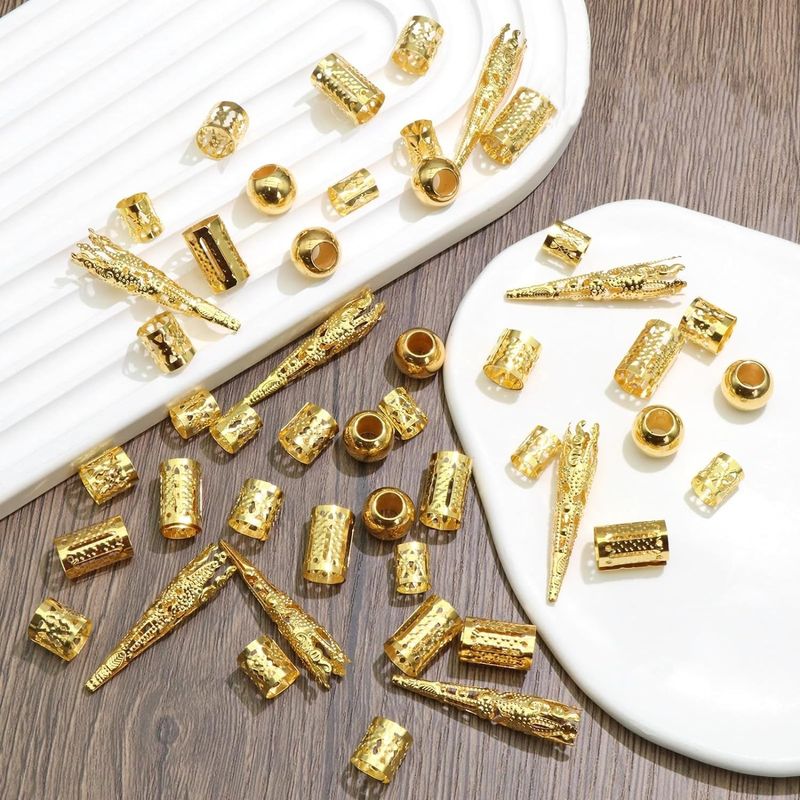 Hair Clips&Pins 50 Pieces Of Hollow Dreadlocks Hair Rings For Full Hosting Hot Selling Models_voghion.com