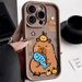 Compatible for iPhone 16 15 14 13 12 11 PRO MAX XR XS X 8 7 6 6S PLUS Full protection casing Cute capybara case_voghion.com