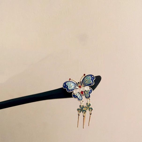 Új kínai pillangós bojt, egyszerű és személyre szabott, ősi stílusú cheongsam, hanfu, csúcskategóriás hajcsat, niche haj_voghion.com