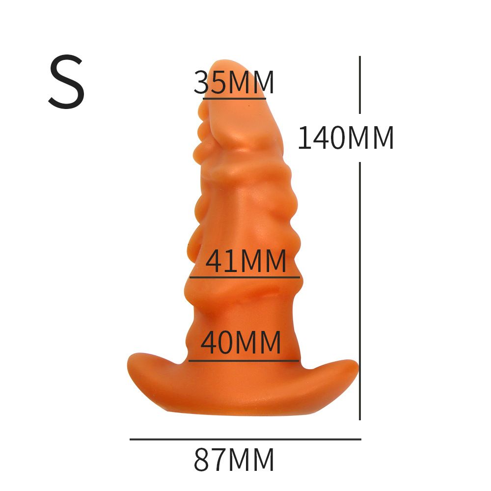 Perline anali in silicone liquido morbido e invisibile da 4,1/5,1/6,2 cm, tappo anale crisantemo S_voghion.com