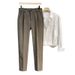 Wollhose Herren High-End Straight Loose Polierte Hose Formelle Business Casual Hose Herren Neun-Punkt-Hose_voghion.com