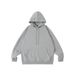 Felpa con cappuccio oversize corta da uomo FW777 in stile giapponese, pile pesante 420 GSM_voghion.com