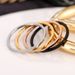 Anelli di coppia minimalisti in titanio sottile per donne, personalità trendy, in acciaio inossidabile, stile semplice, con coda._voghion.com