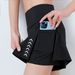 LazyZoom Yoga Clothing Set Quick-Dry Short Sleeve Fashion Two-Piece Glow-in-the-Dark Night Running Sports Shorts For Women_voghion.com