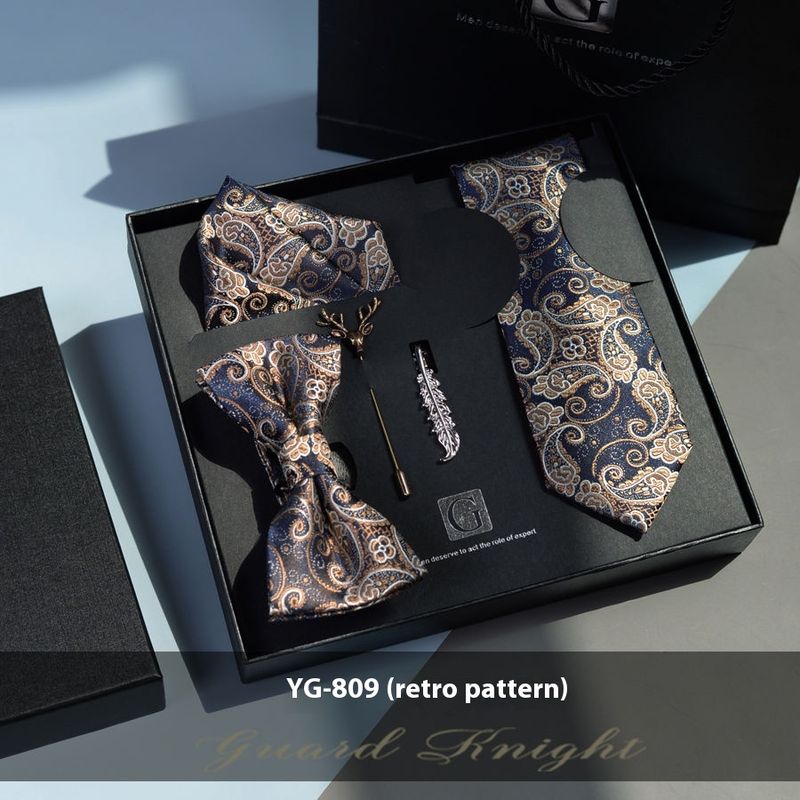 Slips män formell avslappnad slips box set brudgummens bröllop Koreanska version Alla hjärtans dag födelsedagspresent för pojkar trendiga_voghion.com