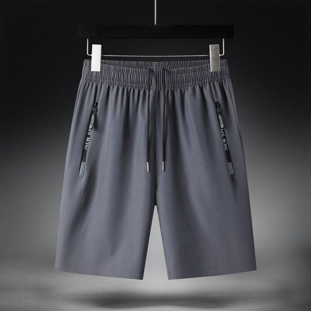 Premium Products Ice Silk Men's Shorts Summer Thin Quarter Loose Large Size Quick Drying Pants_voghion.com