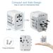 TESSAN Universal Adapter Worldwide With USB & Type C, International Plug All-in-one Wall Charger For US EU UK AUS Travel_voghion.com