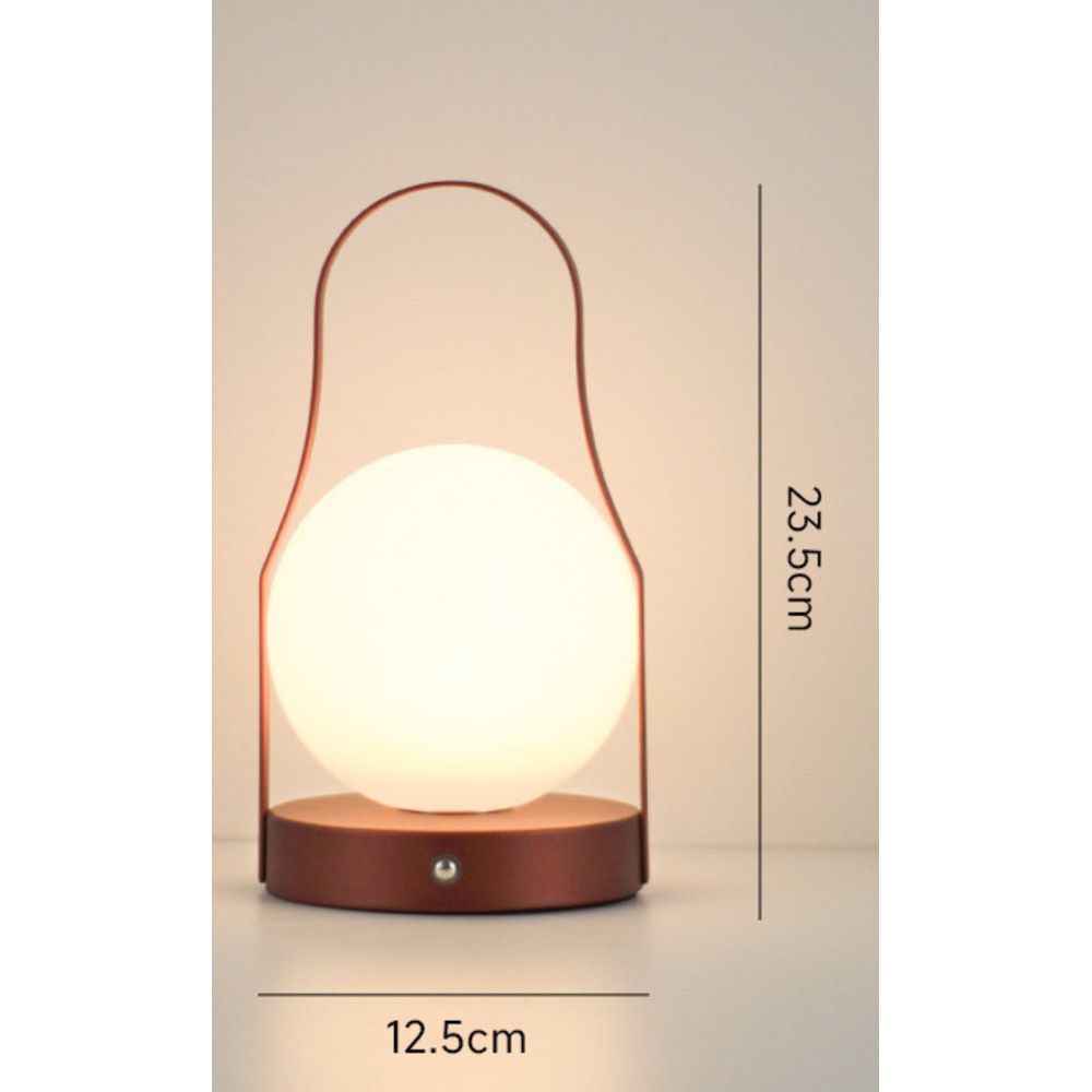 Einfache LED-Tischleuchte, kreative Mondform, wiederaufladbar, wandmontierbar, multifunktional, kugelförmig, tragbar, stimmungsvolle Lampe_voghion.com