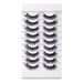 New 9 Pairs High Mink Hair False Eyelashes Multi-Layer Thick Eyelashes Daily Simulation Eyelashes_voghion.com