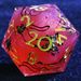 9 Polyhedral Resin Set Dice D&D Crimson Bestiary Rune For Dungeons Dragons RPG_voghion.com