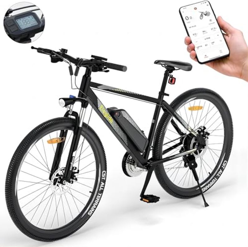 Eleglide M1 Plus e-sykkel herre terrengsykkel 27,5 tommer elektrisk med 36 V 12,5 Ah avtakbart batteri, EU_voghion.com