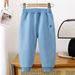 Mother & Kids Outer Wear Pants Unisex Kids' Cotton Casual Pants - Soft & Comfortable Elastic Waist Trousers For Boys & Girls (80-120cm, 5 Colors)_voghion.com