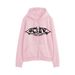 Harajuku Y2K Autumn Hooded Sweatshirt Zipper Butterfly Long Sleeve Loose Print Women's Hoodie Jacket_voghion.com