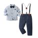 Kleiner Jungenanzug Zweiteiliges Set Jungen Outfit Baby Frühling und Herbst Kleidung Kinderbekleidung_voghion.com