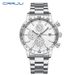 Men's Watch Solid Stainless Steel With Round Dial Watch Multi Function Waterproof_voghion.com