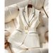 Women's Clothing White Suit Vest For Women, Good Looking For Early Autumn, Age Reducing Waist Vest Top_voghion.com