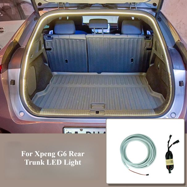 For Xpeng G6 Rear Trunk LED Light Bar Strips Trunk Interior Decorative Lamp Strip Automatic Sensor Luggage Atmosphere Lights_voghion.com