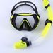 Adult Snorkel Set Free Diving Swimming Equipment Large Frame Silicone Tempered Glass Goggles_voghion.com