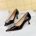 1961-K59 Fashioable Baquet Thi Shallow Mouth Lacquer Leather, Water Diamod Poited High Heels, Sigle Shoes For_voghion.com