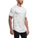 Muscle Brother Round Neck Sports Fitness T-shirt For Men's Breathable Sweatwicking Training Casual Solid Short Sleeves_voghion.com