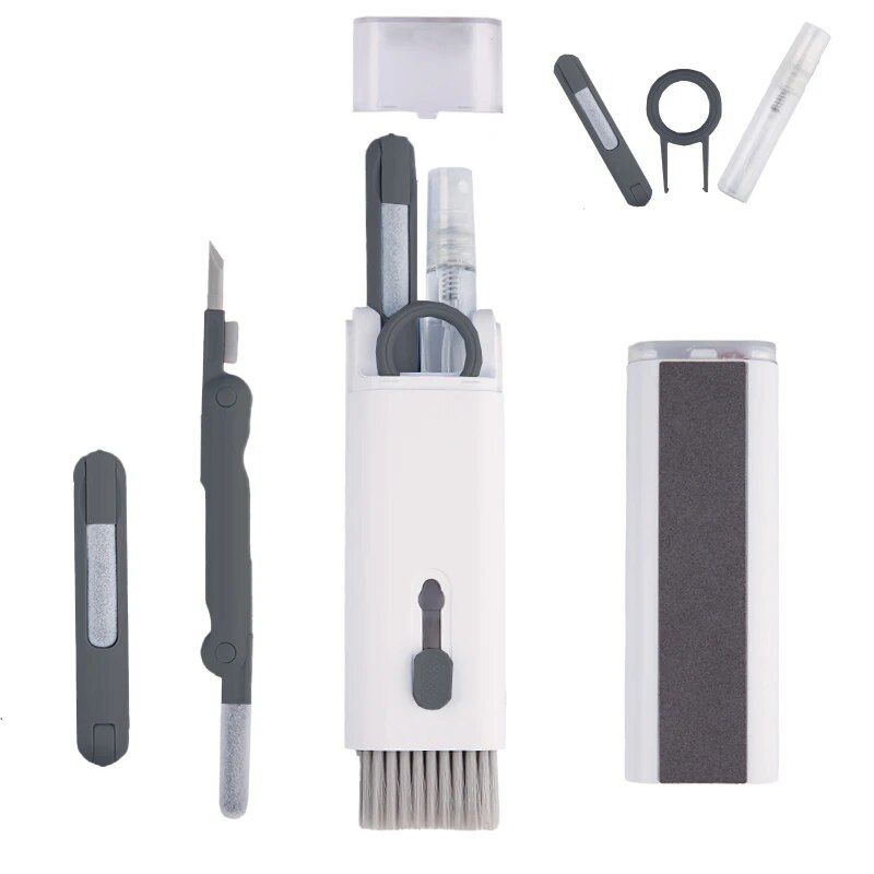 7-in-1 Computer Keyboard Cleaner Brush Kit Earphone Cleaning Pen For Headset IPad Phone Cleaning Tools Cleaner Keycap Puller Kit_voghion.com