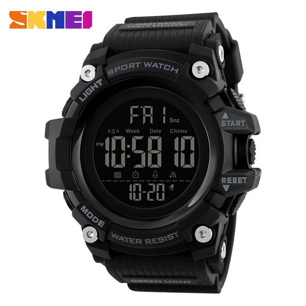 SKMEI outdoor sports military camouflage fashion men's electronic watch multi-function countdown student led watch_voghion.com