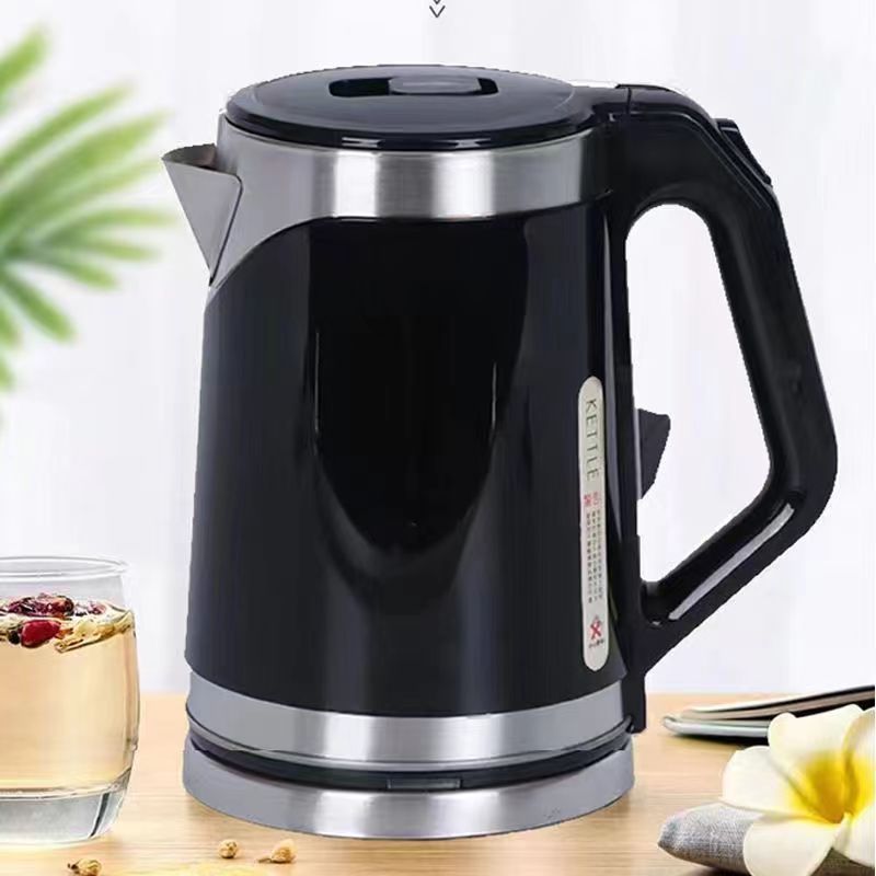 Home & Garden 110v electric kettle stainless steel kettle household heat preservation kettle automatic power off double layer anti scalding_voghion.com