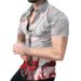 2024 new summer men's short sleeved printed casual personalized lapel oversized shirt lining_voghion.com